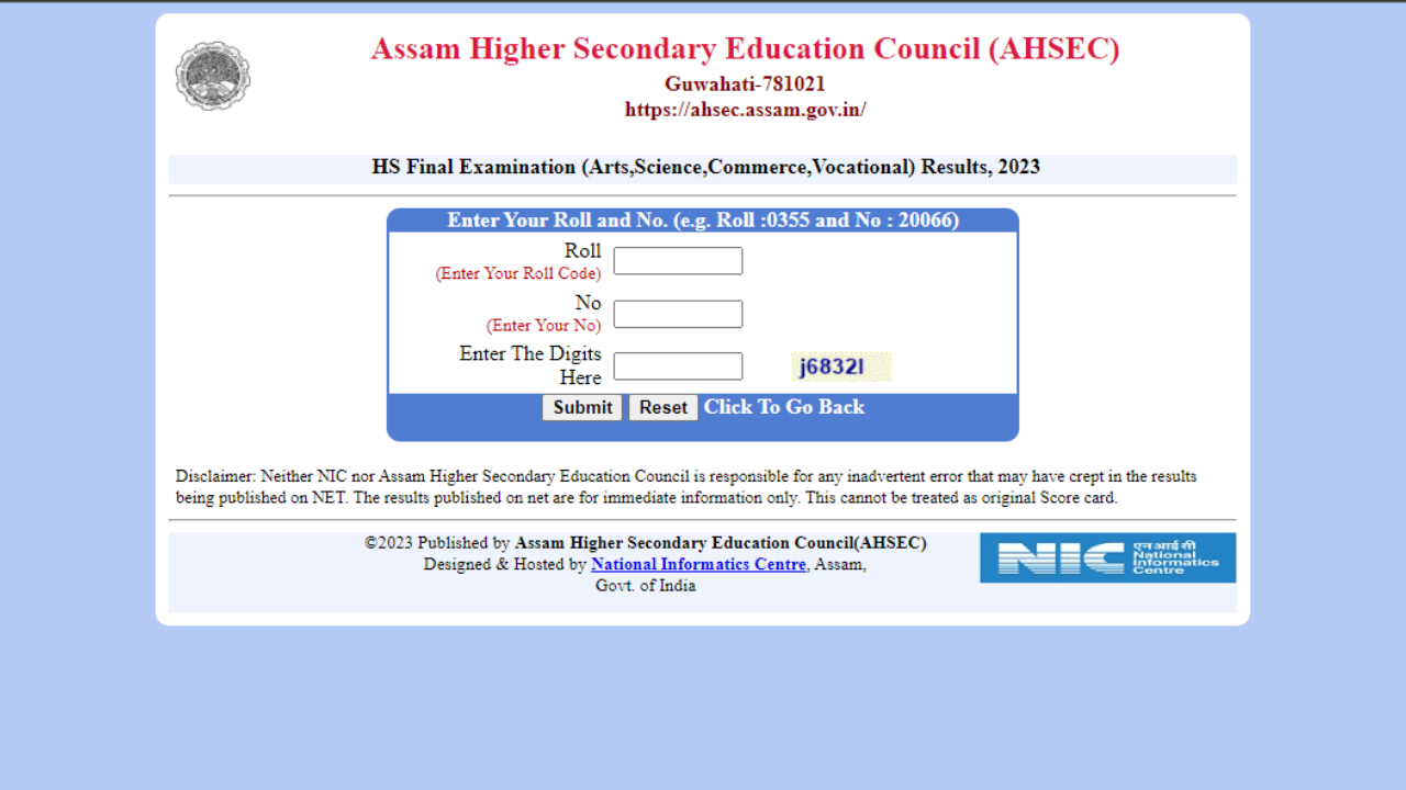 Assam HS Result 2023 DECLARED on ahsec.nic.in, resultsassam.nic.in