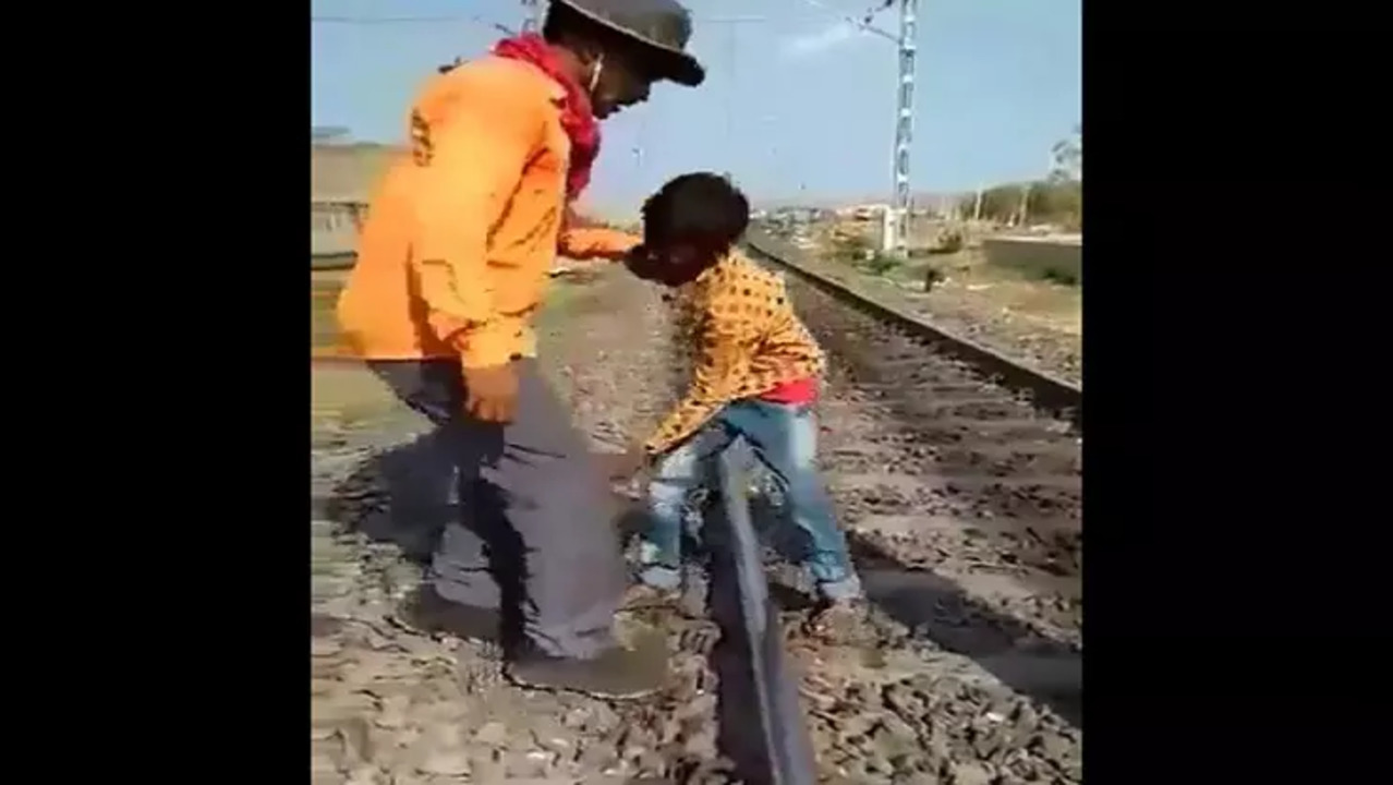 Video of Boy Placing Stones on Railway Track Goes Viral