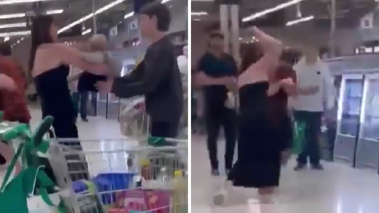 Supermarket fight