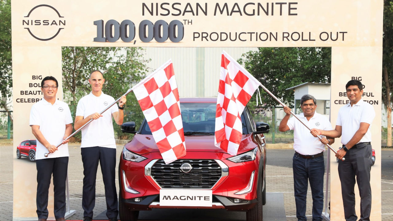 Nissan Magnite SUV Crosses 1 Lakh Production Mark In India