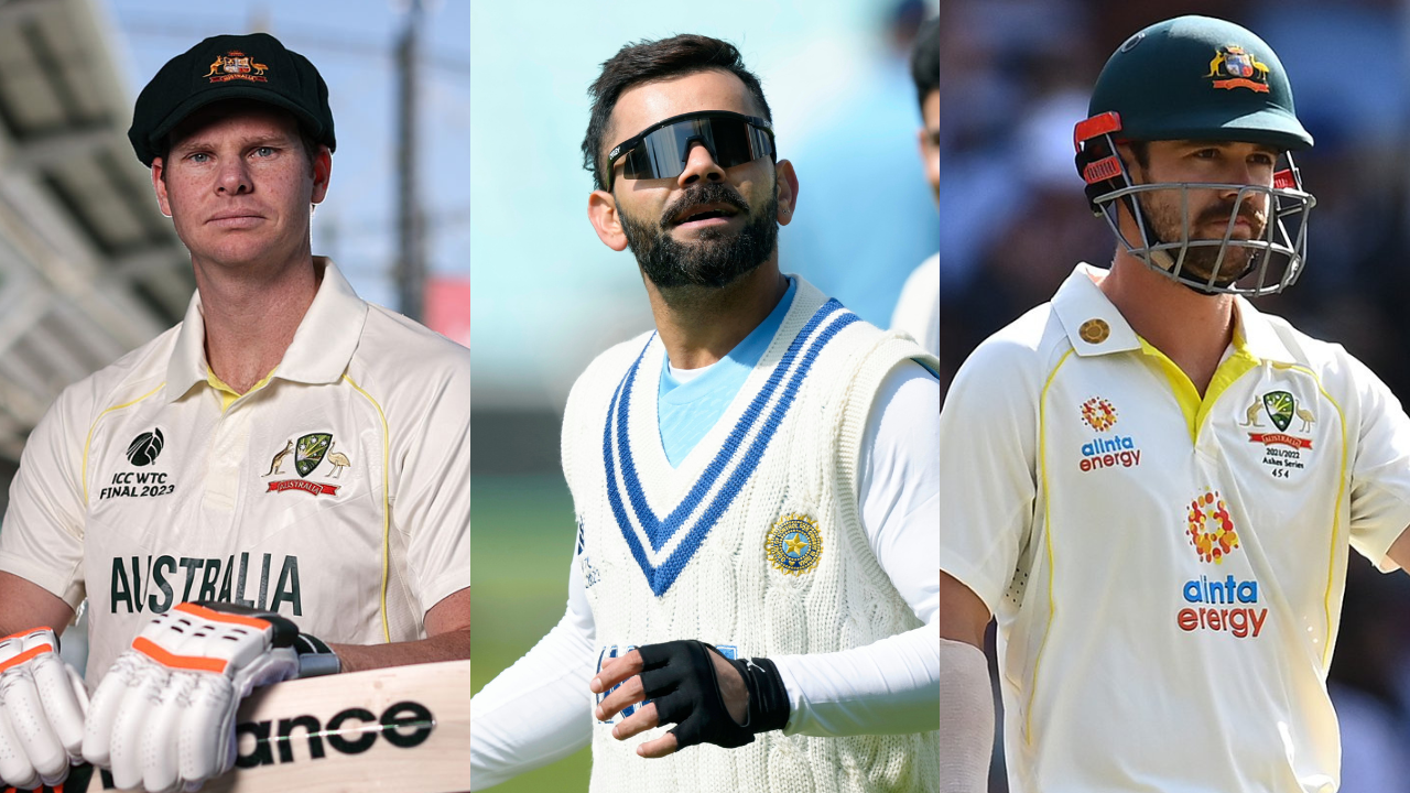 Virat Kohli, Steve Smith, Travis Head