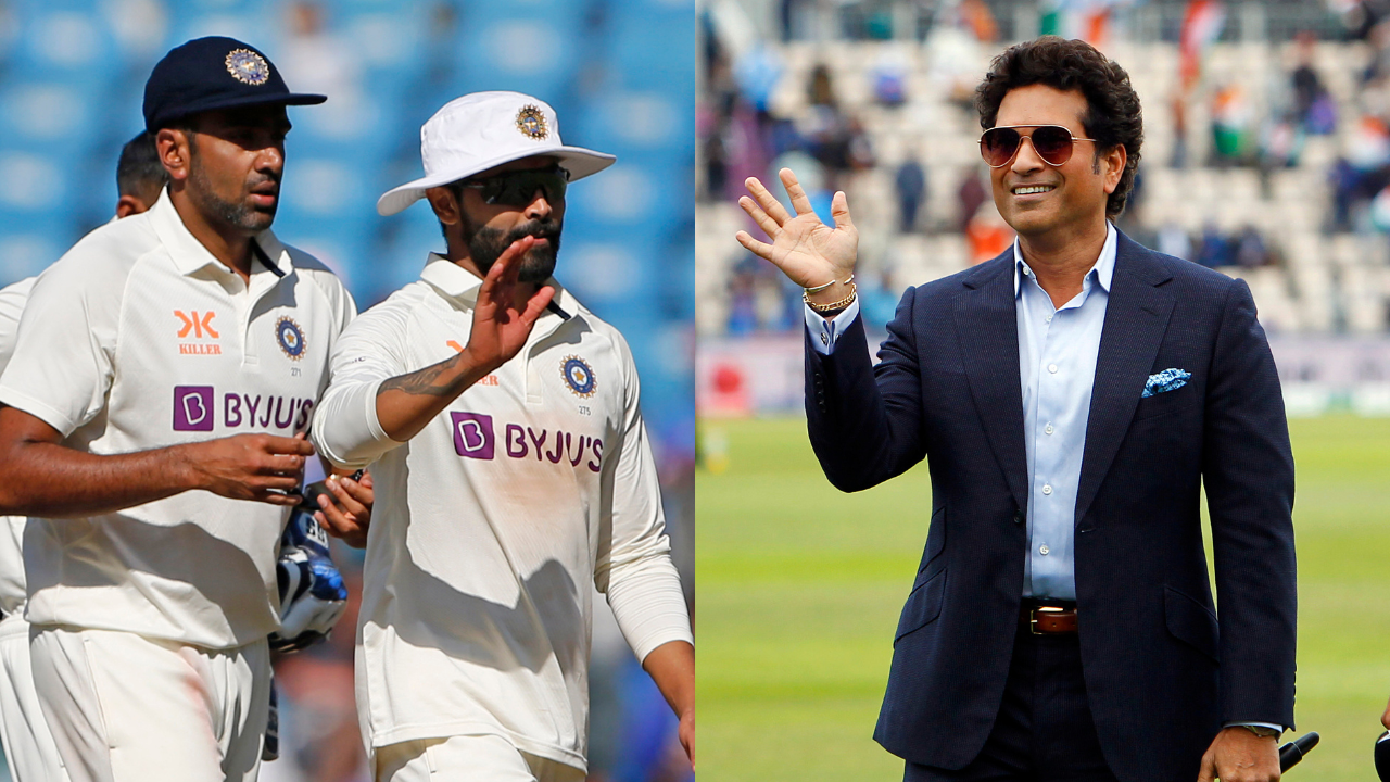 R Ashwin, Ravindra Jadeja, Sachin Tendulkar