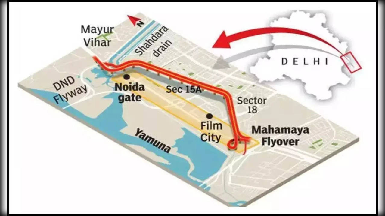 Chilla Elevated Road map