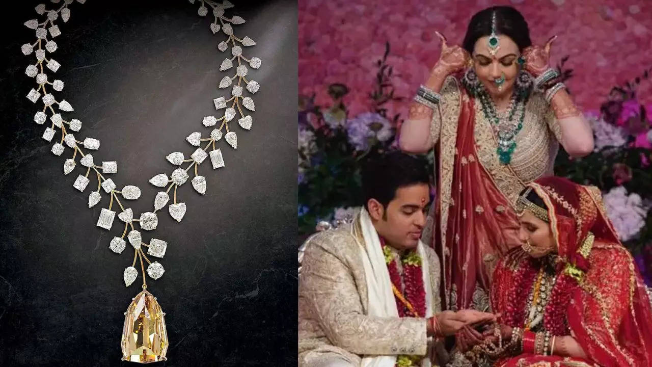 Shloka Mehta's Rs 451 Crore Necklace with 91 Diamonds: Gifted by Mukesh  Ambani-Nita Ambani to 'Bahu'; Goes Out Of the Market | Companies News,  Times Now
