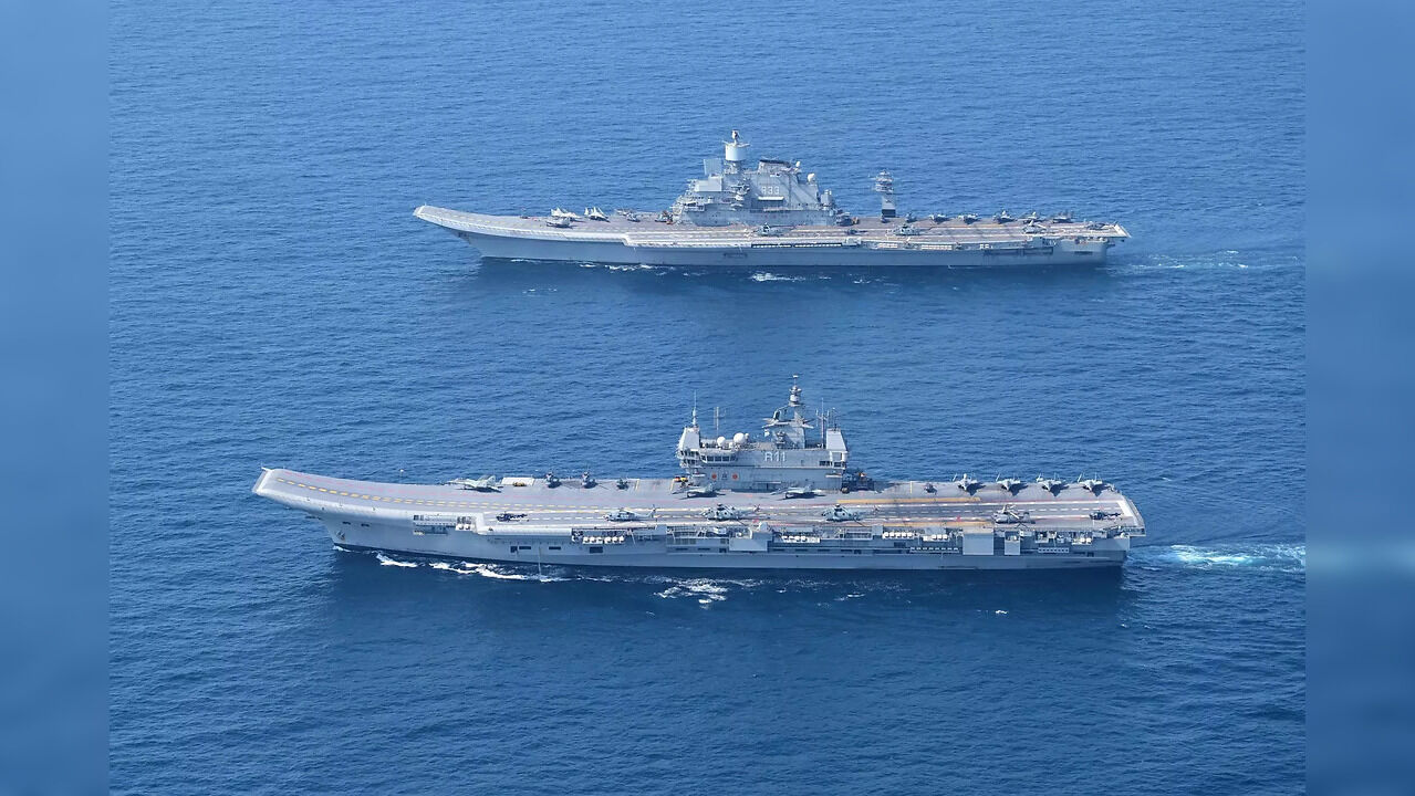 India Showcases Multi-Aircraft Carrier Force: INS Vikrant, INS Vikramaditya, MiG-29K jets And Submarines In Action - Vimarsana News
