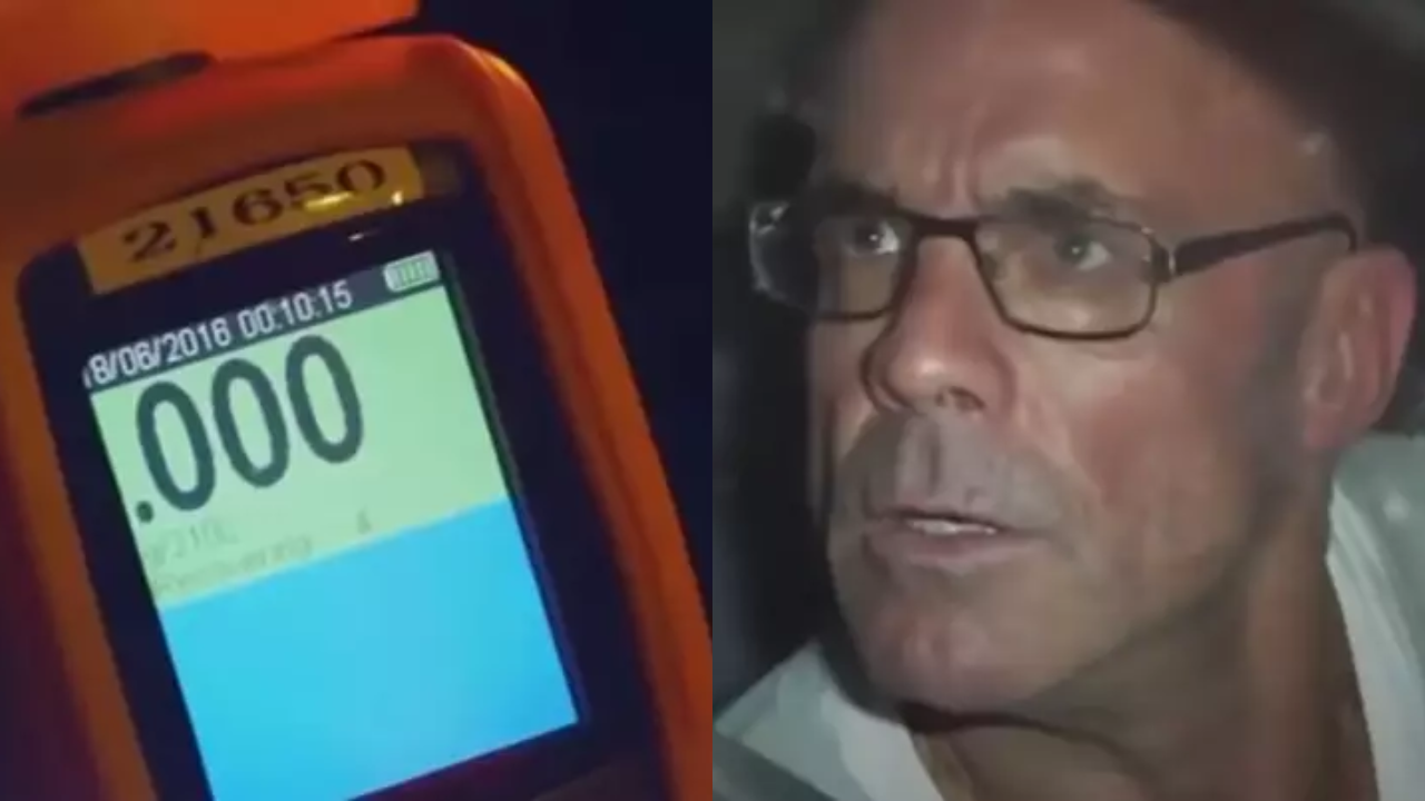 Man Caught Drinking While Driving Shocked As Breathalyser Reads Zero