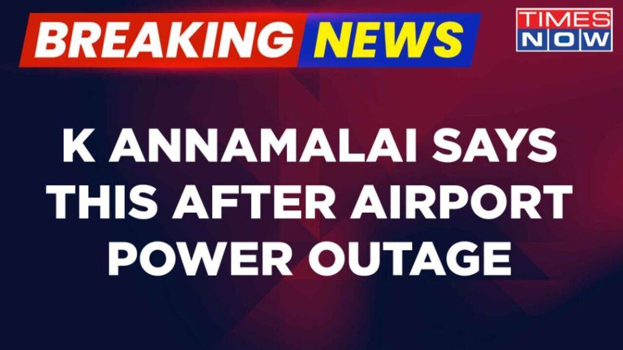 Breaking News K Annamalai Slams Stalin Govt After Power Outage At