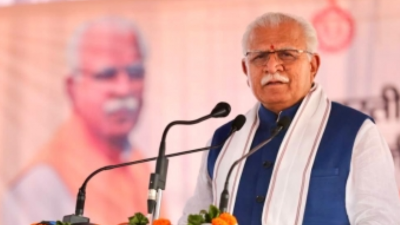 Haryana CM Manohar Lal Khattar