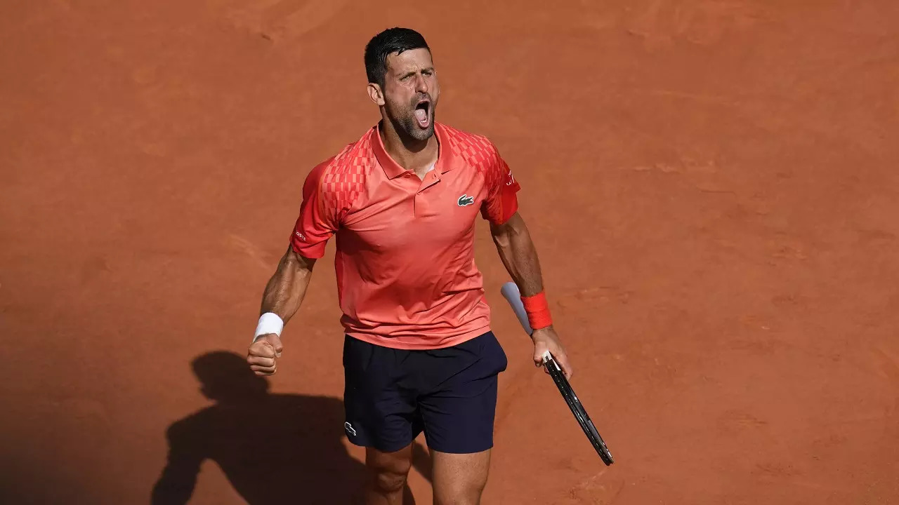 Djokovic French Open Final 2023 AP