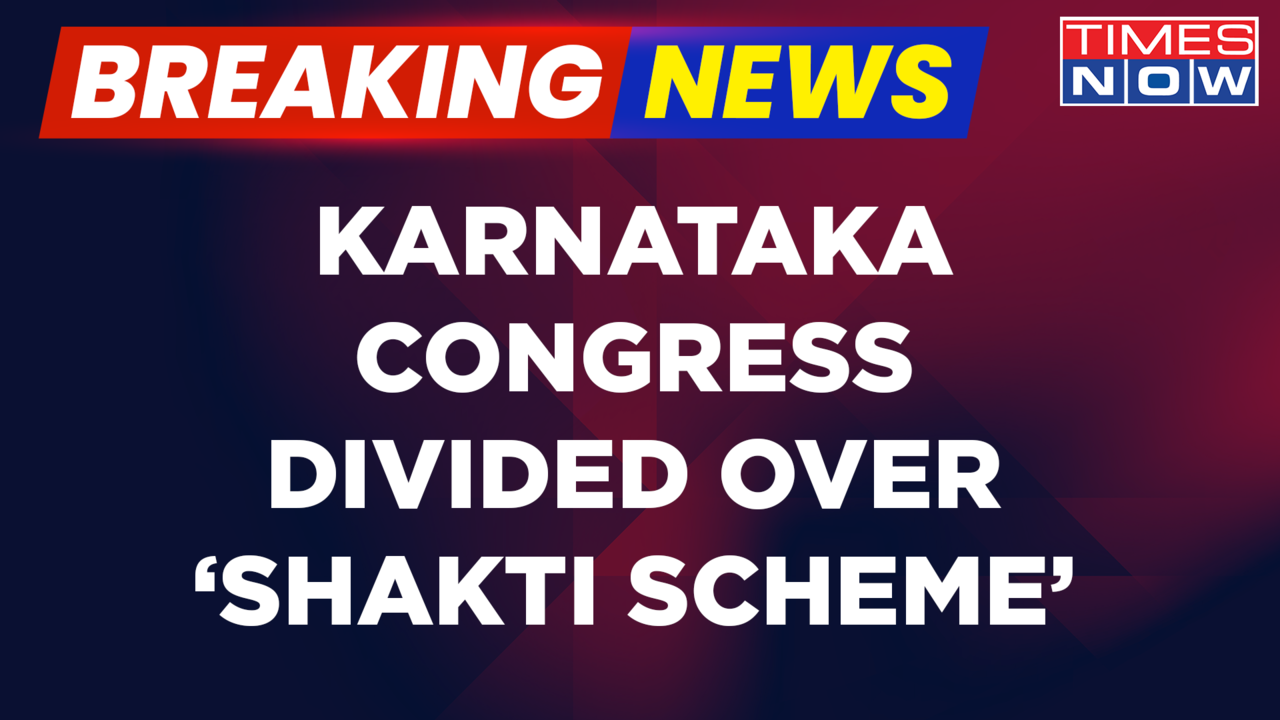 Breaking News Congress Divided Over Shakti Scheme In Karnataka Cong