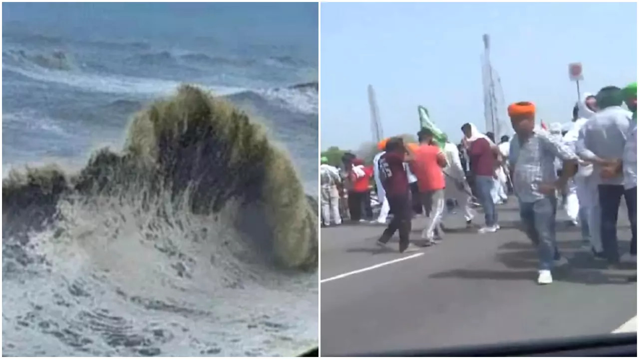 Cyclone and Farmers Protest