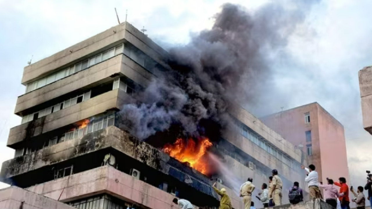 Satpura Bhawan Blaze Doused After Over 13 Hours