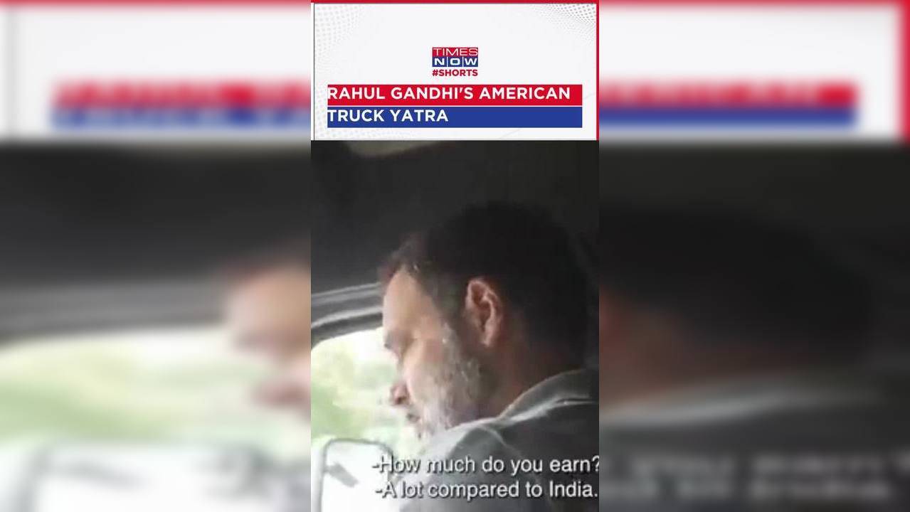 Rahul Gandhi On Truck Yatra From Washington Dc To New York