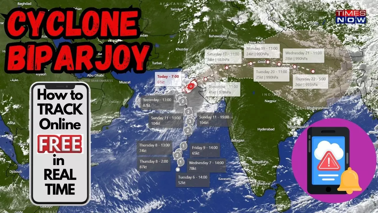 Cyclone BIPARJOY: Real Time Tracker