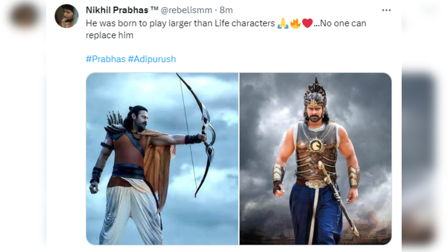 Fans say Prabhas was born to play larger than life characters
