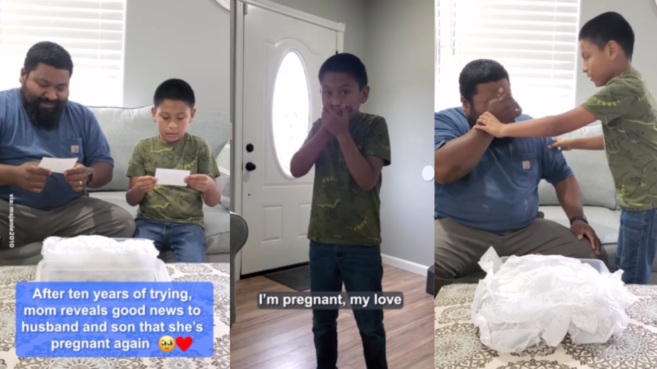 Heartwarming! Woman Tells Husband And 10-Year-Old Son That She Is Pregnant,  Viral Video Will Leave You Crying | Spotlight | Viral News, Times Now