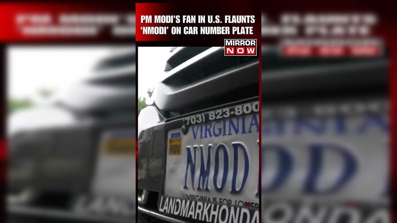 Craze For PM Modi: US Man Flaunts 'NMODI' Number Plate Ahead Of PM's ...