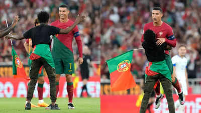Watch: Cristiano Ronaldo's Super Fan Touches His Feet, Hugs And Lifts Him; Footballer's Reaction Goes Viral | Football News, Times Now