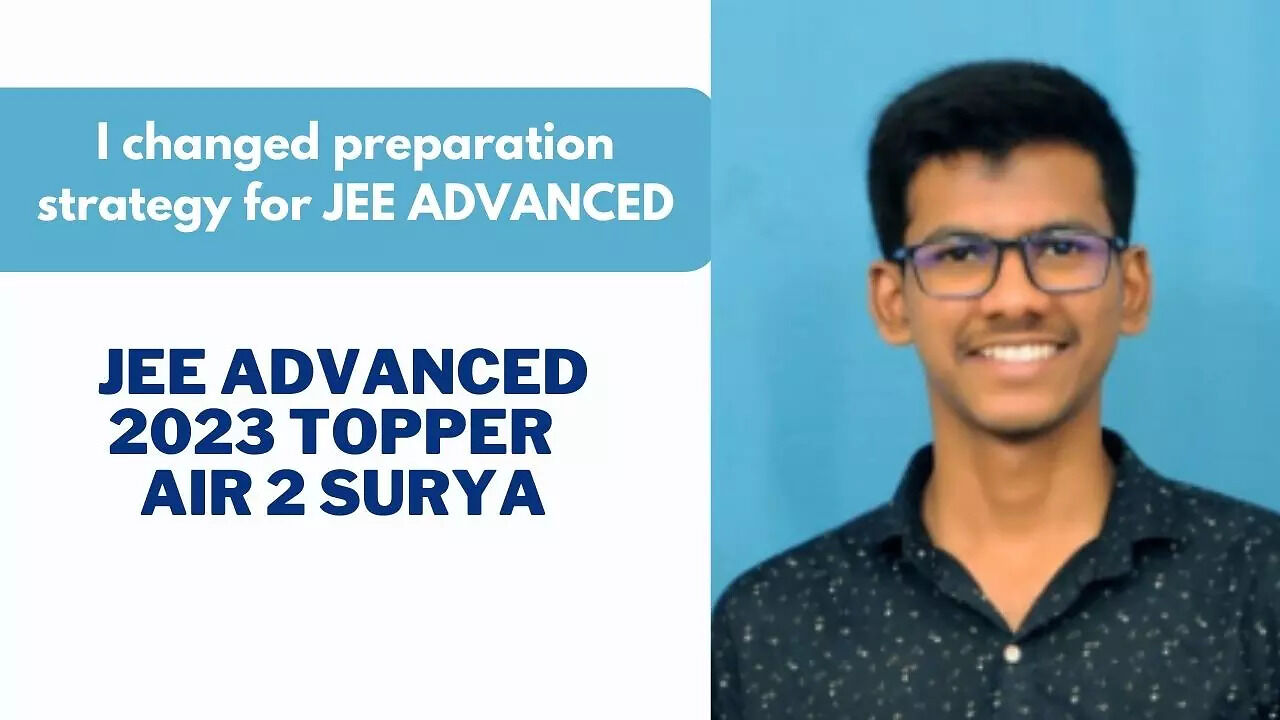 JEE Advanced 2023: Ramesh Surya Theja Changed Preparation Strategy ...