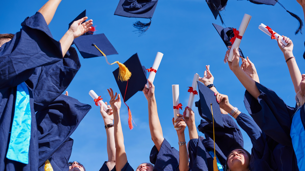 Students Graduating from College