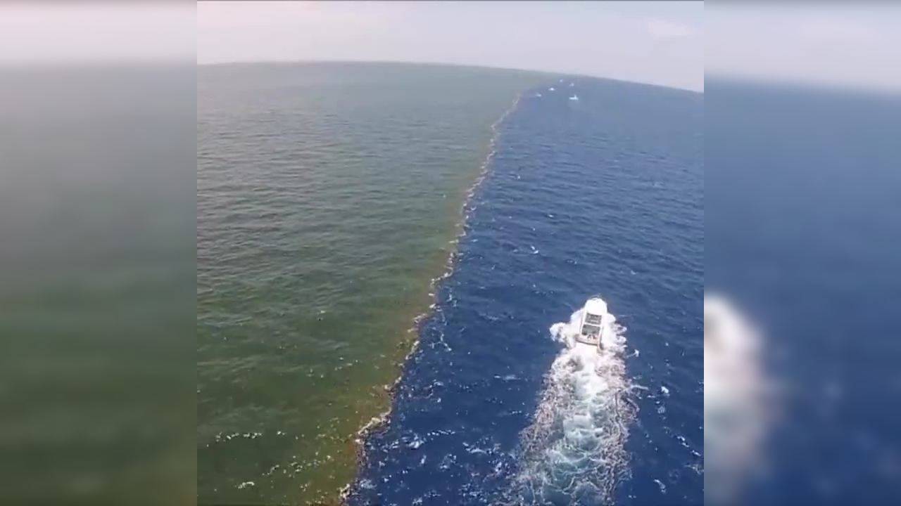 Footage Showcasing Incredible Point Where The Mississippi River Meets ...