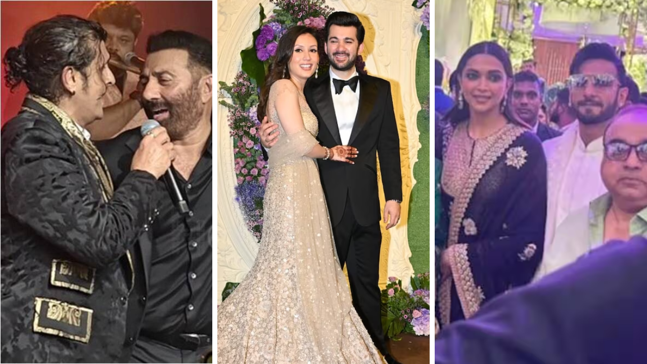 Sunny Deol, Deepika-Ranveer and more enjoy at Karan Deol and Drisha Acharya's wedding reception