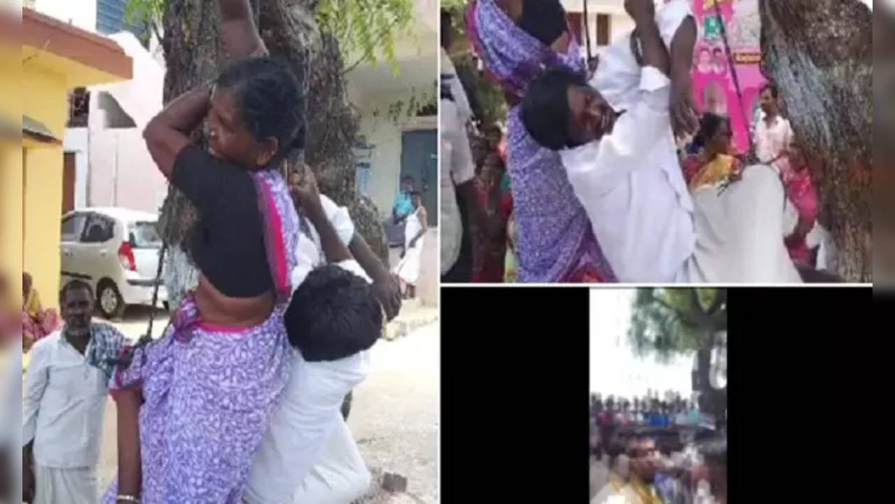 On Camera: Telangana Couple Tortured, Tied to Tree Over Suspicion of Practising Black Magic