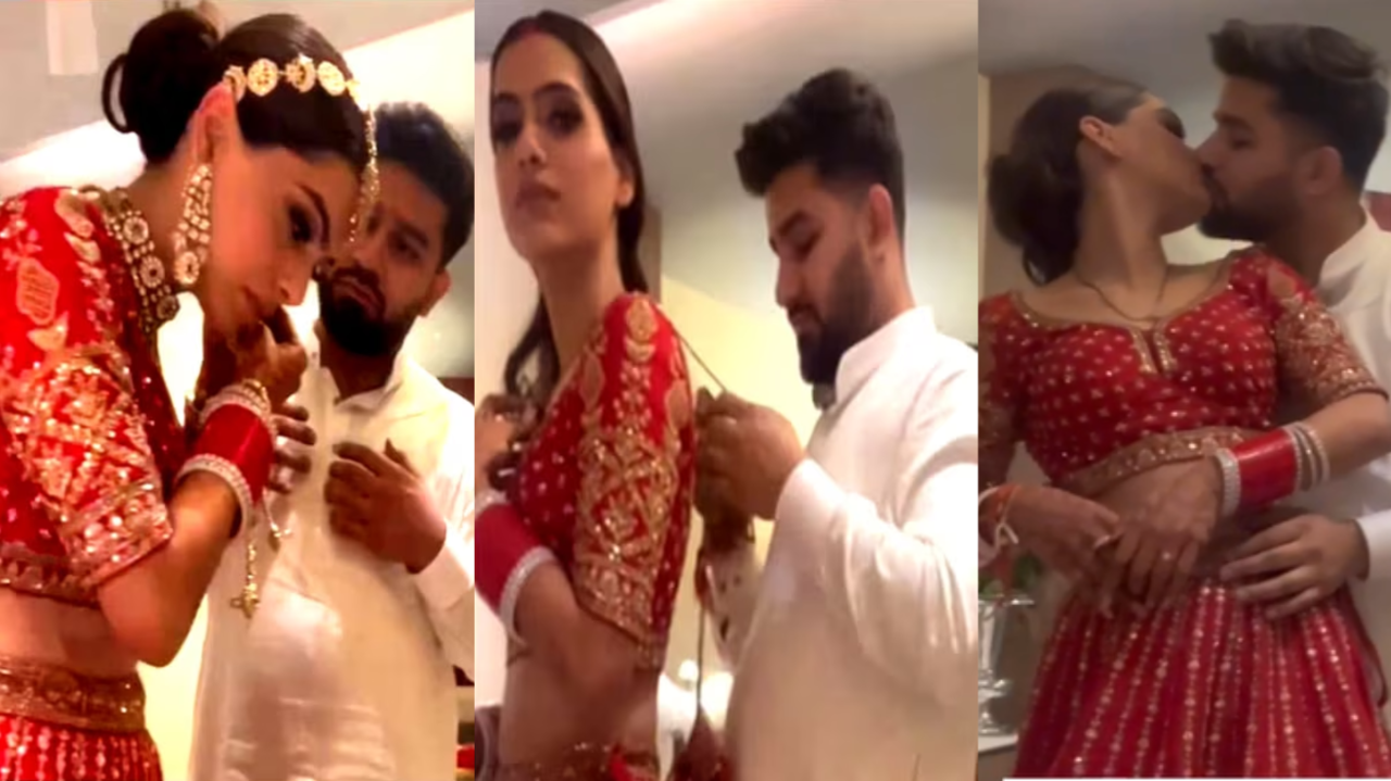 dulha dulhan Suhagrat Video Viral on Social Media- चुकून दाबलं गेलं बटण अन्  संपूर्ण सोशल मीडिया बघतोय वर-वधुच्या मधूचंद्राचा VIDEO | व्हायरल News,  Times Now Marathi