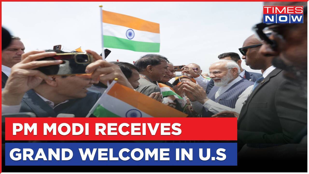 PM Modi Receives Grand Welcome After Landing In New York City, Meets ...