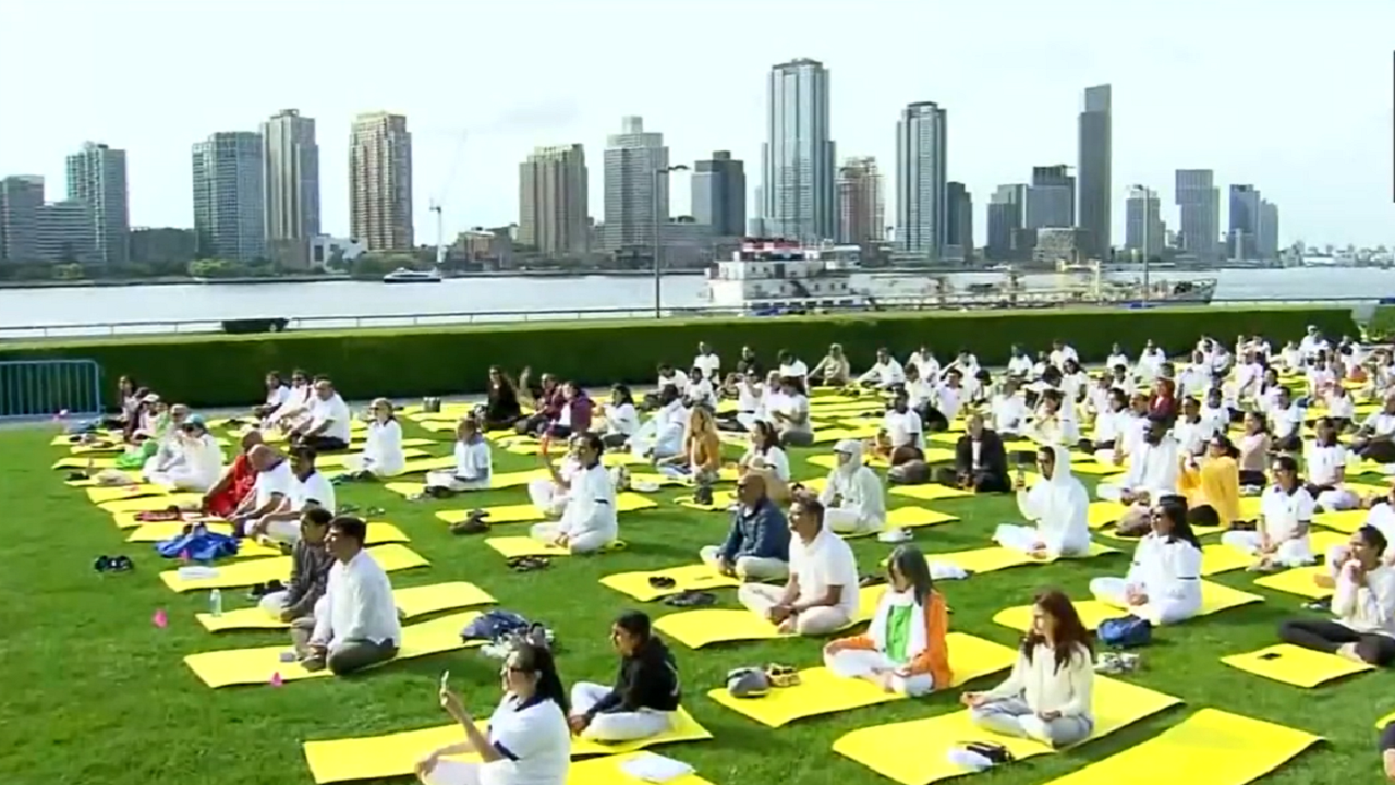 International Yoga Day 2023 PM Modi Leads Yoga Day Event At UN Headquarters In New York