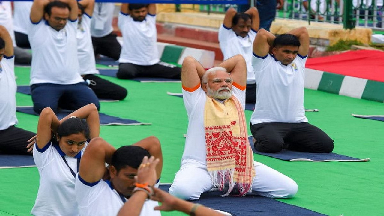 International yoga day 2023 Live Updates: योगा म्हणजे एकता, योगा म्हणजे एकजूट होणं - पंतप्रधान नरेंद्र मोदी