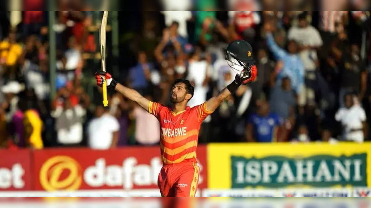 Raza scores fastest ODI hundred for Zimbabwe