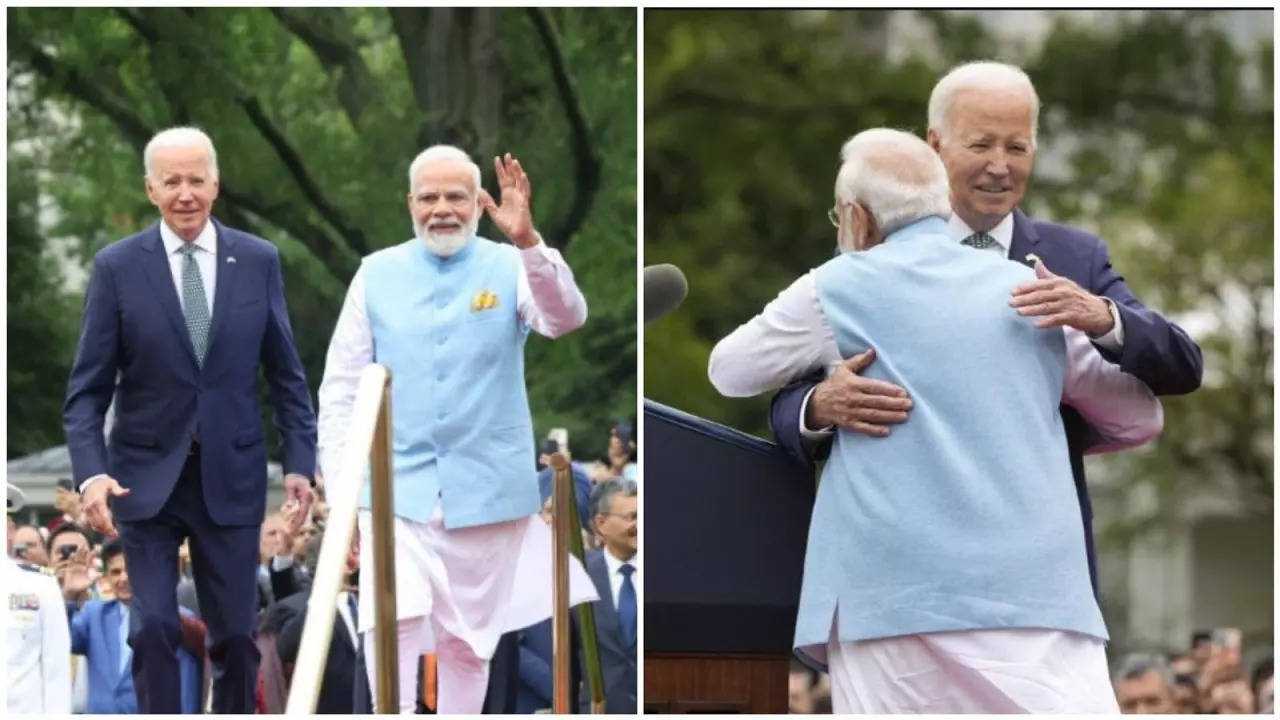 PM Modi With Joe Biden At White House