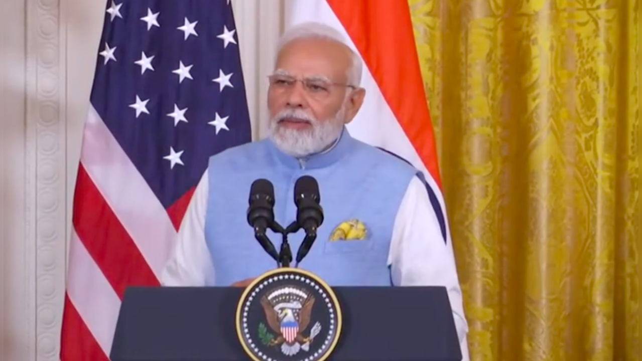 'Democracy in our DNA...no question of discrimination': PM Modi to US media at White House