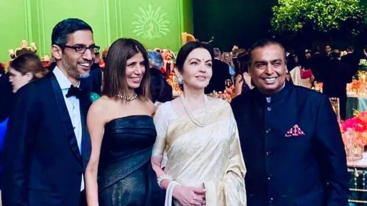 Mukesh Ambani-Sunder Pichai