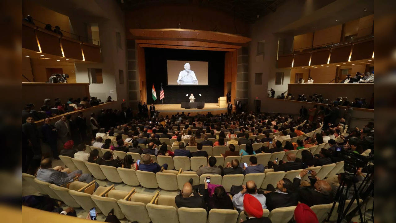 PM Modi address to Indian diaspora in US