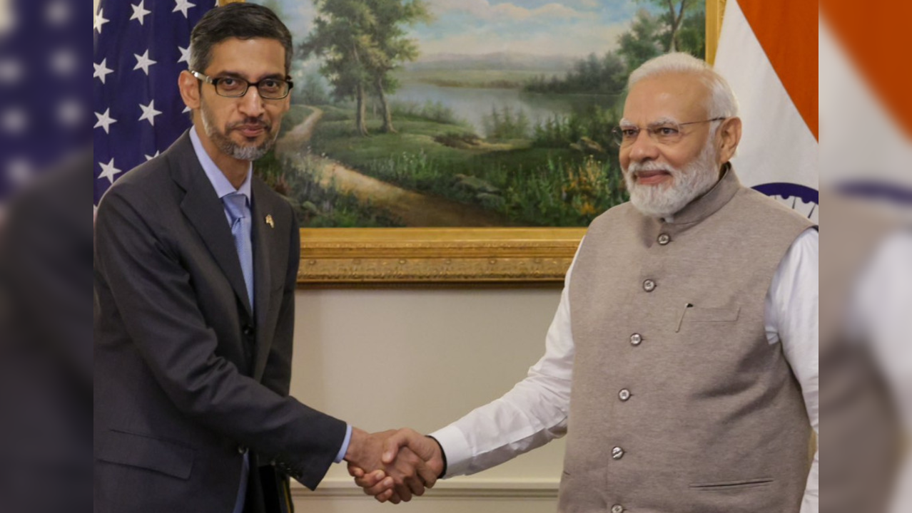 Google CEO Sundar Pichai announces USD 10 billion investment in India's digitisation fund after meeting with PM Modi