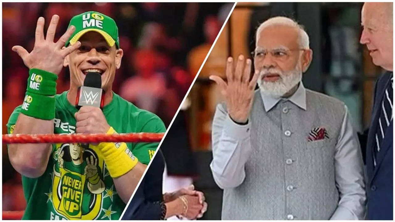 WWE Star John Cena Shares PM Modi's Pic