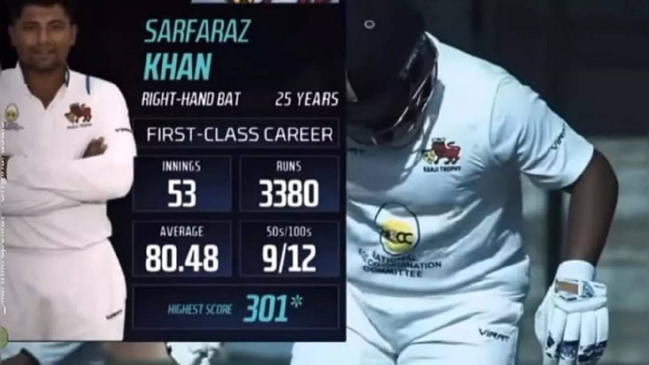 Sarfaraz Khan.