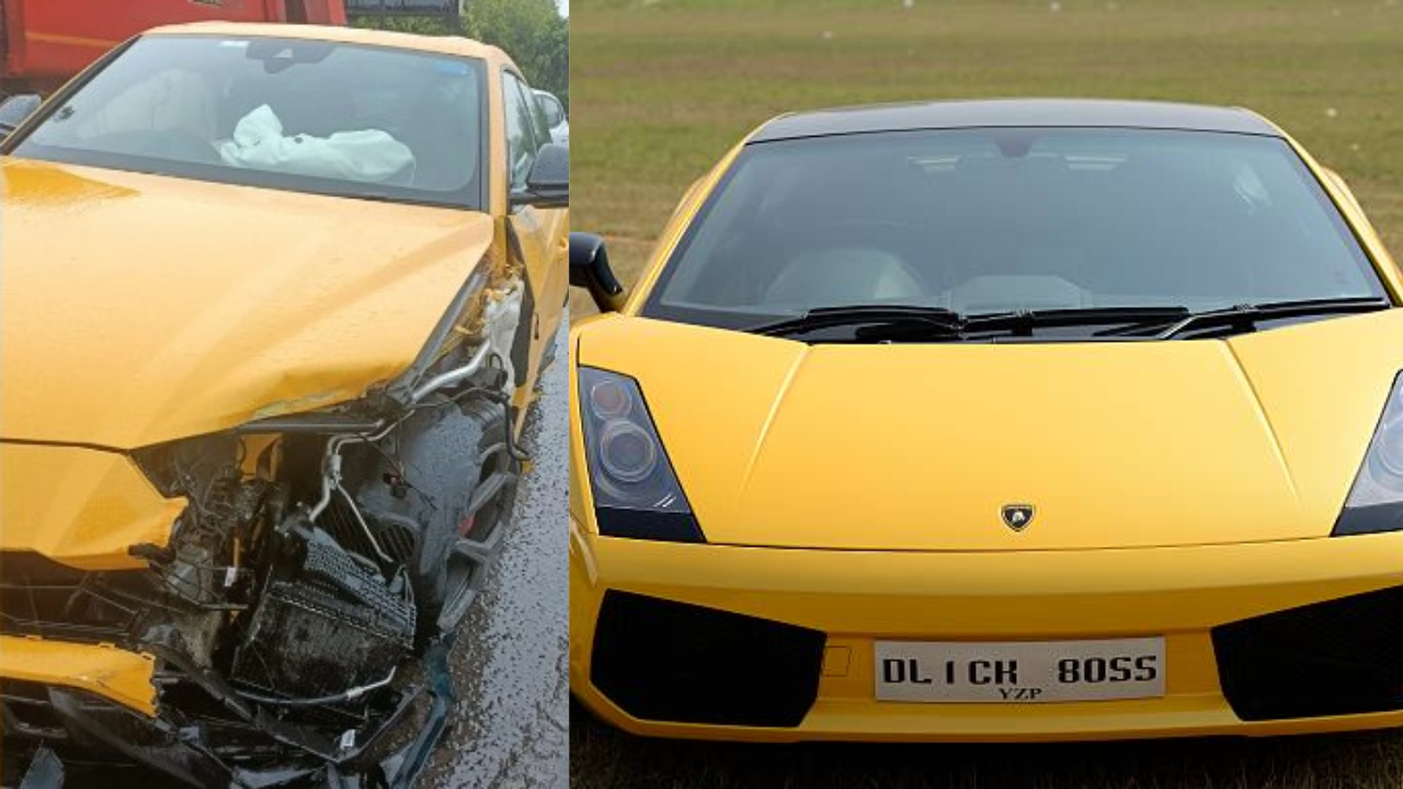 Speeding Lamborghini Crash on Chirag Dilli Flyover: Two Critically