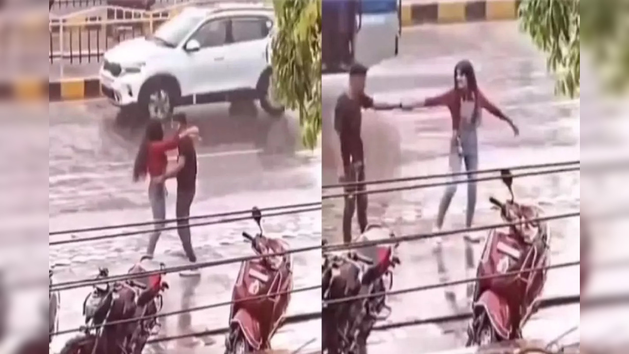 Viral Video: Indore Couple Dancing To 'Phir Aur Kya Chahiye' in Rain is All L-O-V-E