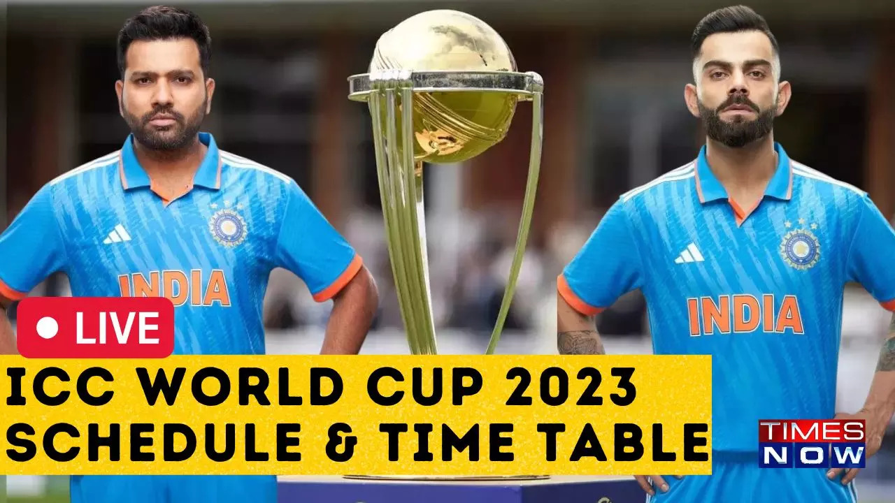 ICC World Cup 2023 Schedule  Time Table LIVE India To Start Campaign Against Australia On October 8 IND vs PAK In Ahmedabad on October 15