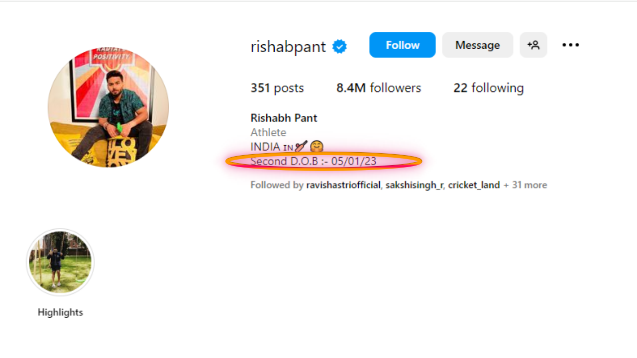 Rishabh Pant's Mysterious Motive Behind Changing Date Of Birth To 5.01.2023 Sparks Curiosity - Reason Revealed