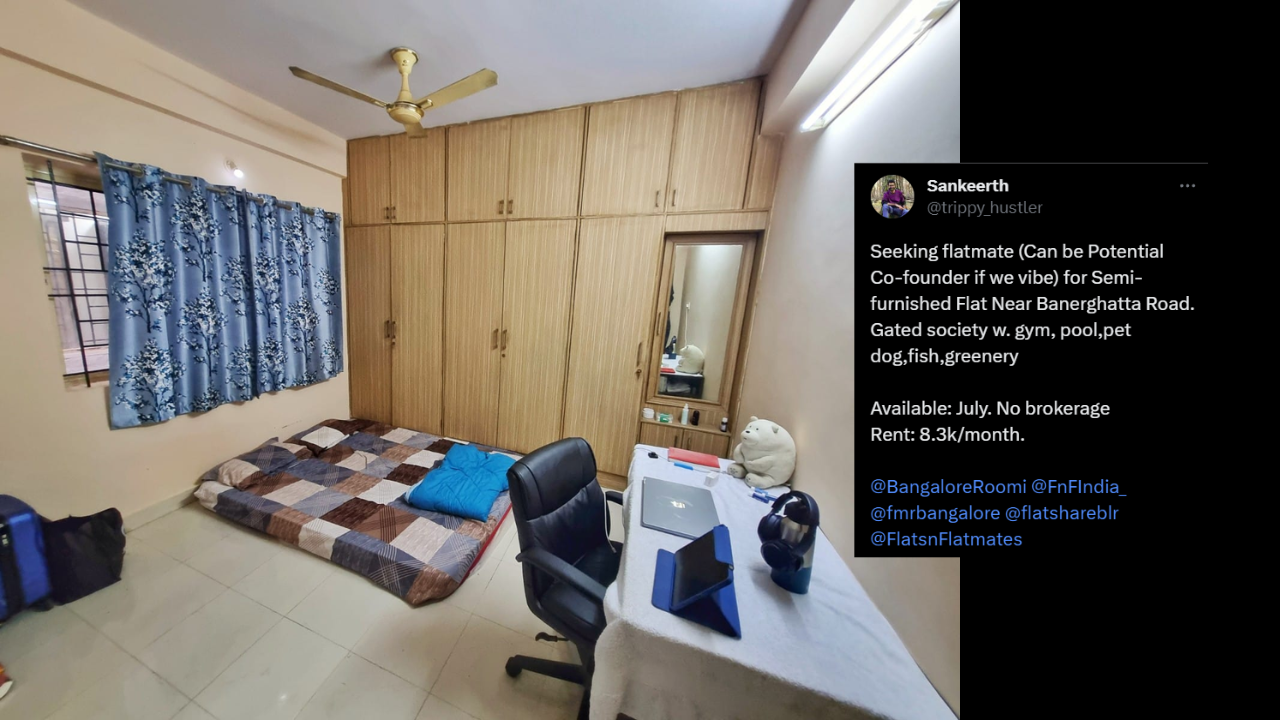Peak Bengaluru! Man Seeks Flatmate Who Can Be 'Potential Co-Founder' If They 'Vibe' - Vimarsana News
