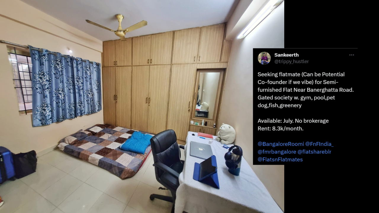 Peak Bengaluru! Man Seeks Flatmate Who Can Be 'Potential Co-Founder' If ...