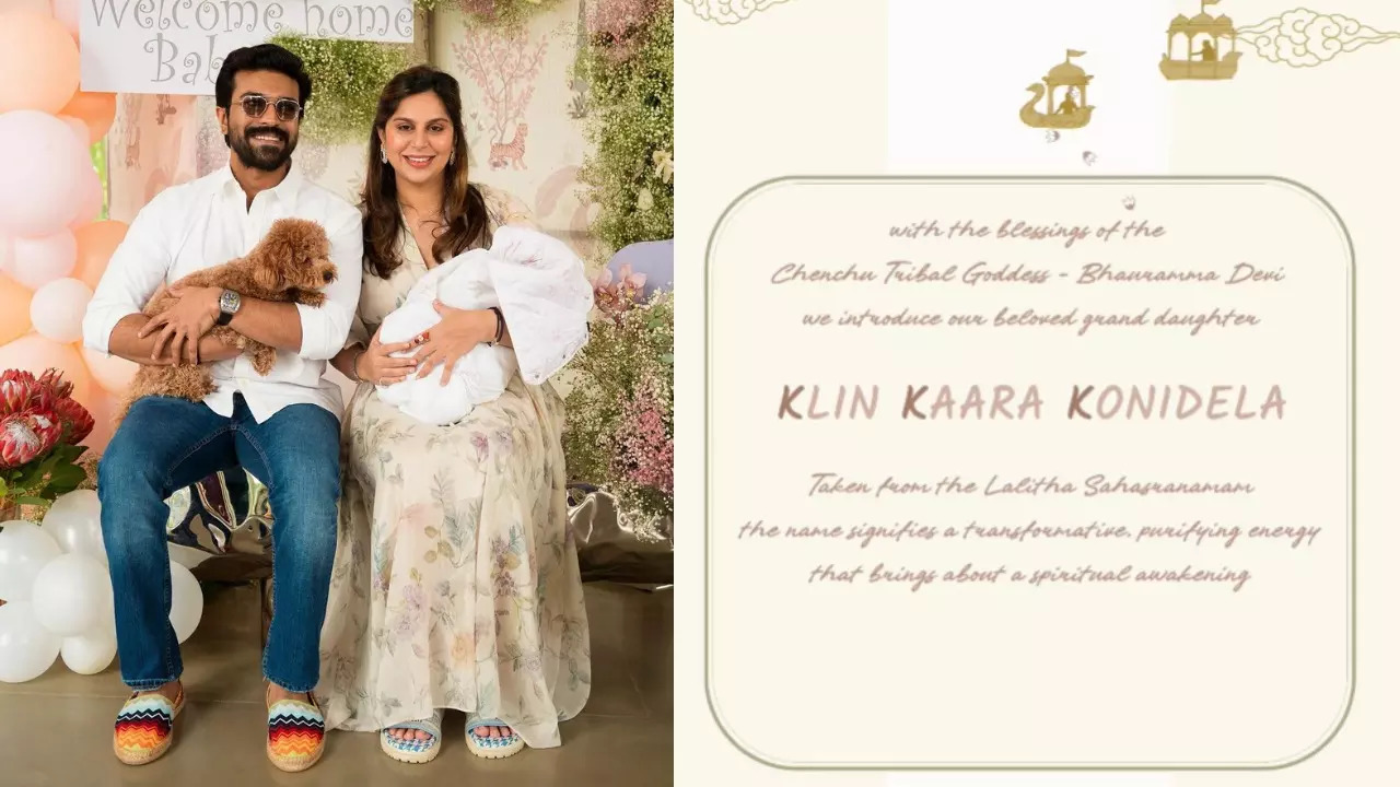 Ram Charan, Upasana Name Their Baby Girl Klin Kaara Konidela