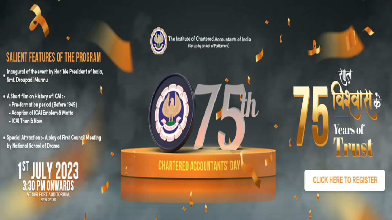 ICAI unveils new logo to commemorate the start of its 75th year