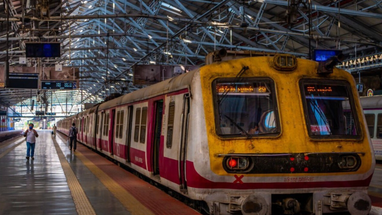 Local train in Mumbai.