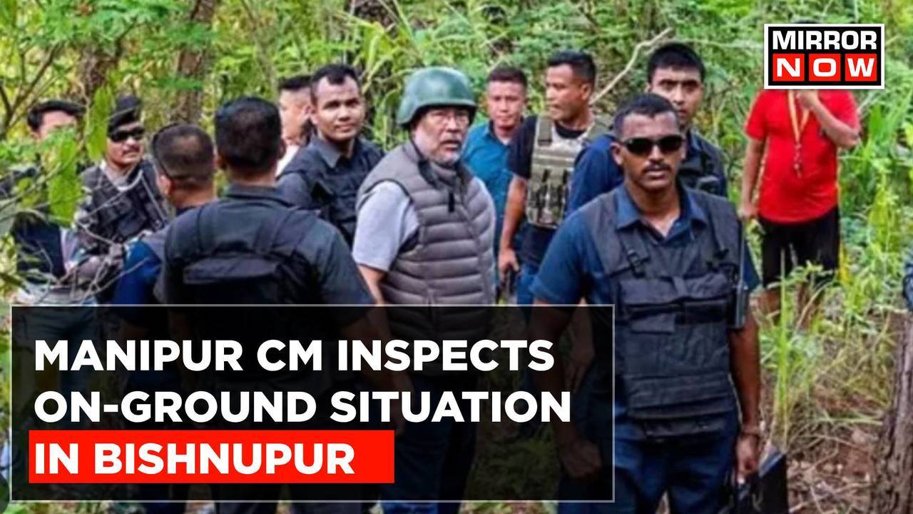 CM Biren Singh Inspects On-Ground Situation After Fresh Violence Kills ...