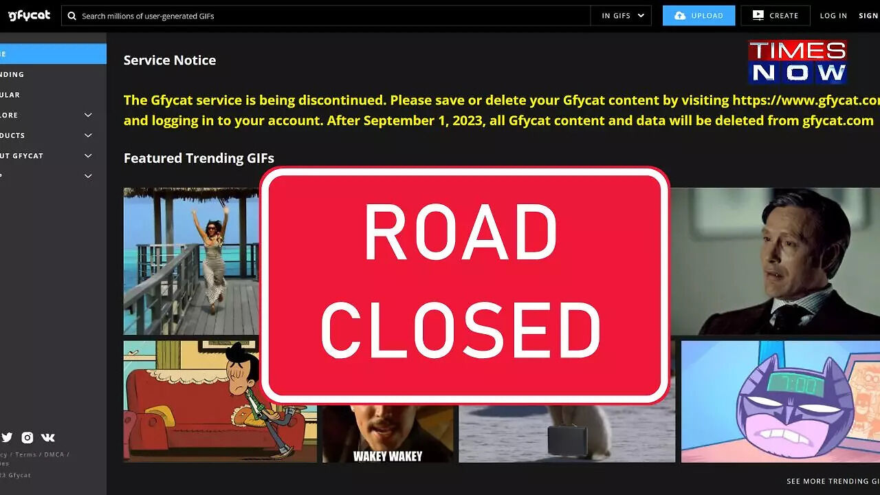 Gfycat Says Goodbye: Popular Gif Hosting Service to Shutter This September! - Vimarsana News